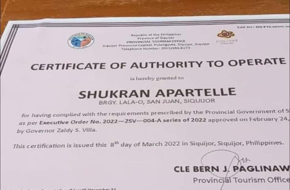 Shukran Apartelle Siquijor Εξωτερικό φωτογραφία
